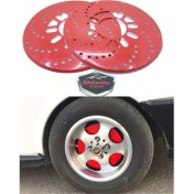 Resim Üniversal Kampana Sacı Disk Sacı Disk Fırfırı 2'li Set 14'' ve Üzeri Kırmızı 