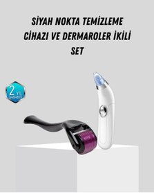 Resim Dermaroller Ve Vakumlu Siyah Nokta Temizleme Cihazı 2 Li Cilt Nrzsnt - 83 Bakım Seti 