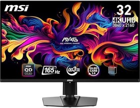 Resim MSI 31.5" MAG 321UP QD-OLED 3840x2160 (UHD) 16:9 FLAT QD-OLED 165Hz 0.03MS GTG FREESYNC PREMIUM PRO SIYAH GAMING MONITOR 