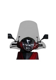 Resim Gp Kompozit Hero Dash 110 2016-2025 Uyumlu Elcikli Ön Cam Füme 58cm 