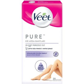 Resim Pure Bacak ve Vücut Ağda Bandı 20'li - STD / STD 