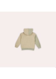 Resim Panço Erkek Çocuk Kontrast Parçalı Kapüşonlu Sweatshirt 2421bk08009-4701 001 Bej 