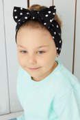 Resim Babygiz El Yapımı Yumuşak Fiyonk Bağlamalı Doğal Pamuklu Penye Bebek Çocuk Kız Bandana Best Of Serisi 