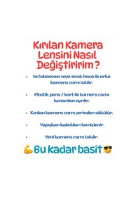 Resim Oppo A98 Kamera Lensi Cam - Kamera Camı - Yapışkanlı - Cph2529 Uyumlu 