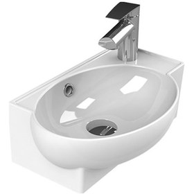 Resim Turkuaz Seramik Cerastyle 28 x 45 CM Mini Köşe Lavabo 