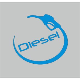 Resim YAMANB Dizel Yakıt Deposu Sticker 13cm*12cm AÇIK MAVİ 