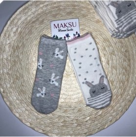 Resim Maksuu Bebek Karakter Desenli Çorap 2 Çift 