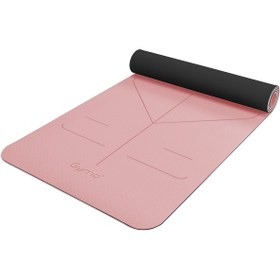 Resim Gymo Hizalamalı 6mm TPE Yoga Matı Pilates Minderi Scarlet 