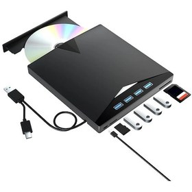 Resim Topnotch Multi-in-two 7-in-2 Usb 3.0 Type-c Blu-ray Drive Windows Macos İçin Blu-ray Dvd Cd Yazıcı Okuyucu 