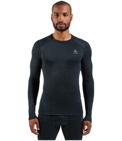 Resim Odlo Odlo Fundamentals Active Warm Bl Top Crew Neck L/s Erkek Siyah İçlik Üst 6000 Siyah 