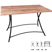 Resim Beymobilya Modern Katlanır Werzalit Tabla Masa (80X120) (532345014) 