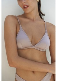 Resim Mai Collection Mai Studios Co. Bintang Ayarlanabilir Üçgen Lila Bikini Üstü Lila 