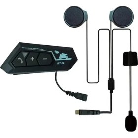 Resim Wearfitpro BT22 Bluetooth 5.0 Destekli Kask Kulaklığı Intercom Motosiklet Kulaklığı 