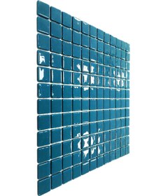 Resim MozaiKristaL Tüm Yaşam Alanları Için 25x25 Mm Turkuaz Cam Mozaik. ( 1 Kutu = 1 M2 Fiyatıdır ) 