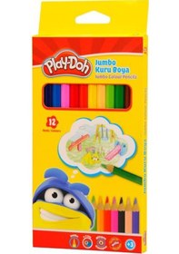 Resim Play-doh Jumbo Kuru Boya 12 Renk Tam Boy Play-ku004 