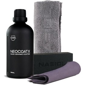 Resim Nasiol-SET 19-Neocoatx Araç Nano Seramik Kaplama ve Mikrofiber Detailing Bez,Uygulama Takozu,Süet Bez Seti 