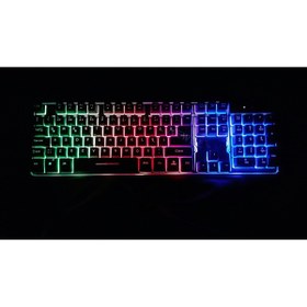 Resim Warrior K9 Rgb Led Işıklı Oyuncu Klavyesi Gaming Klavye Switch Rainbow 