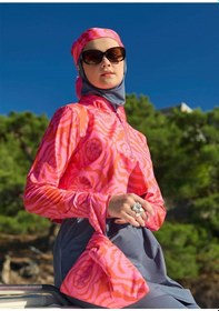 Resim Mayovera Tesettür Mayo - Dinamik Pembe Pembe 