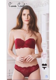 Resim Pierre Cardin Kadın Dantelli Desteksiz Regular Sütyen Takım 