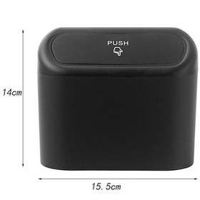 Resim Novahub Pembe Siyah Araba Çöp Kovası Çöp Kovası Kapaklı Araç Çöp Kutusu Otomatik 