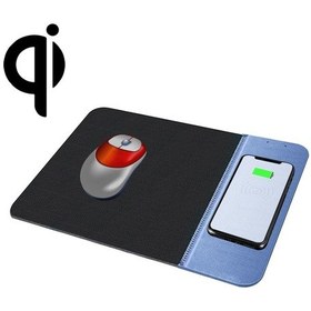 Resim Ojd-36 Qı Standart 10w Aydınlatma Kablosuz Şarj Cihazı Kauçuk Mouse Pad, Boyut: 26.2 X 19.8 X 0.65cm Mavi 