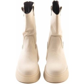 Resim Mocassini Deri Kadın Bot 7073 