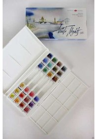 Resim St. Petersburg White Nights Tam Tablet Sulu Boya Seti 24 Renk 