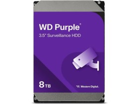 Resim Cash Dukkan Wd 8tb Purple WD85PURZ 5400RPM 256MB 7X24 Güvenlik Harddisk (Resmi Distribitör Ürünü) 