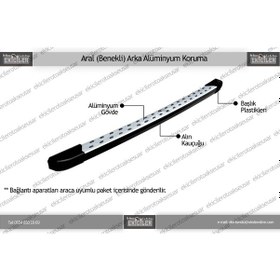 Resim Ekiciler Doblo 2000-2010 Aral Alüminyum Arka Koruma 