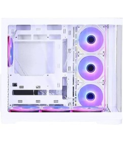 Resim GameBooster GB-G2852W-750w 80+ Bronze Curved Cam Type-C3.1 7*ARGB Fan Seaview Gaming Beyaz Kasa 