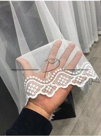 Resim Tül Perde Taç Marka Etek Grek Zülküf Desen Ekru 