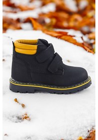 Resim Kiko Kids Azka Cırtlı Erkek Bebek Bot Ayakkabı Haki - Taba 