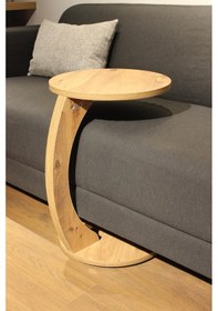 Resim Tekerlekli C Sehpa Koltuk Sehpası Yan Sehpa Zigon Sehpa Servis Sehpası 