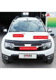 Resim Dacia Duster 2010-2017 Yıl Aralığı Uyumlu Kaput Rüzgarlığı 3mm Siyah 