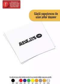 Resim Genel Markalar Save The Manuals Sticker Oto Motor Laptop Duvar Folyo Sticker 90 X 27 Cm 