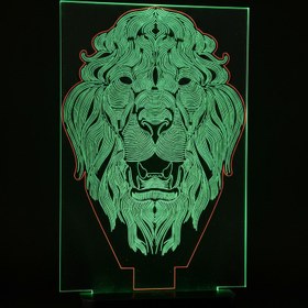 Resim 3D Aslan Kafası CNC Dosyası - SVG & DXF 