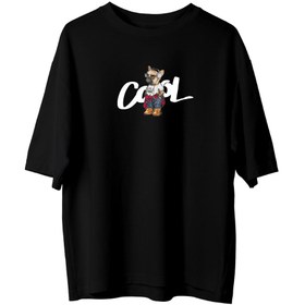 Resim Cool Dog - Oversize T-Shirt - L / Siyah 