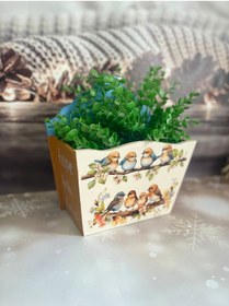 Resim Bypinaryuksel Dalda Kuş Desenli Posta Kutusu 