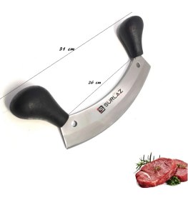Resim SürLaz Kıyma ve Soğan Bıçağı 2'li Pratik Kebap Set 