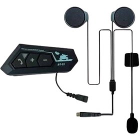 Resim Intercom Bluetooth Kask Kulaklık Motosiklet Kulaklık 5.0 Bluetooth-39622 