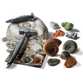 Resim 64336 Bilim ve Oyun - Fosiller ve Mineraller Kazı Seti 