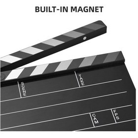 Resim Jeemson Siyah Akrilik & 43 Ahşap Film Klapboard - İngilizce Model 4 - 30x24.5x1.8cm 
