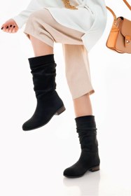 Resim Zerenyus Plodi Premium Körüklü Siyah Süet Çizme 