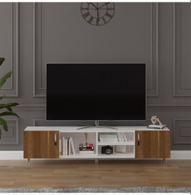 Resim Tv Ünitesi Beyaz & Ceviz Asra Trend T-16 