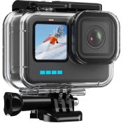 Resim GOPRO13/12/11/10/9 için Yüksek Kaliteli Aksiyon Kamerası Kılıfı - Siyah, 60m/196ft Suya Dayanıklı Koruyucu Kasa - Dalış ve Yağmurlu Günlerde Çekim İçin Uygun 
