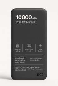 Resim NCT Plus 10000 Mah Taşınabilir Type-c Powerbank - Hızlı Şarj Destekli 