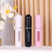 Resim 3 Adet 5ml Mini Dolumlu Parfüm Şişesi, Plastik Malzeme, Alt Dolum Tasarımı, Taşınabilir Seyahat Boyutu, Tekrar Kullanılabilir Koku Atomizeri 