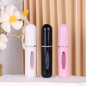 Resim 3 Adet 5ml Mini Dolumlu Parfüm Şişesi, Plastik Malzeme, Alt Dolum Tasarımı, Taşınabilir Seyahat Boyutu, Tekrar Kullanılabilir Koku Atomizeri 