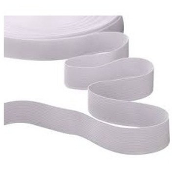 Çamaşır Don Etek Bel Paça Bebe Lastiği Yassı Yumuşak Bel Lastik 15 Metre Beyaz-6 Cm