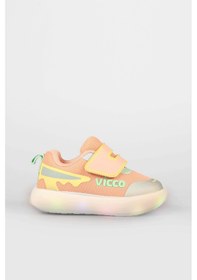 Resim Vicco Melodic Işıklı Kız Bebek Pudra Sneaker Pudra 